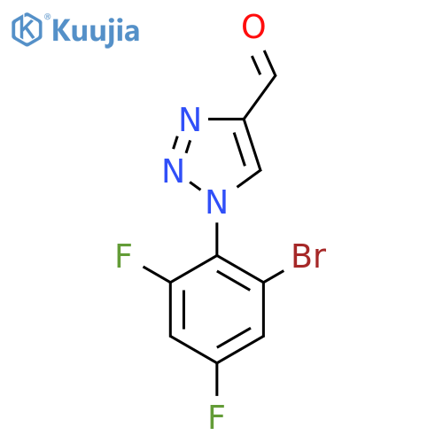 1-(2-Bromo-4,6-difluorophenyl)-1H-1,2,3-triazole-4-carbaldehyde structure