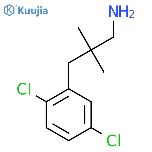 3-(2,5-dichlorophenyl)-2,2-dimethylpropan-1-amine structure