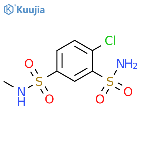 1,3-Benzenedisulfonamide, 4-chloro-N1-methyl- structure