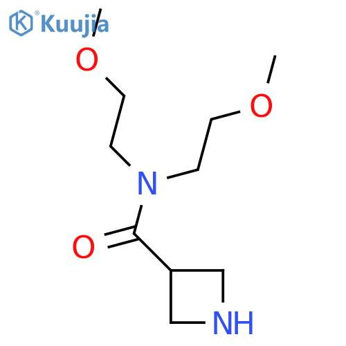 N,N-Bis(2-methoxyethyl)azetidine-3-carboxamide structure