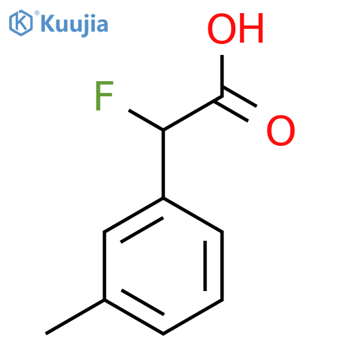 2-fluoro-2-(3-methylphenyl)acetic acid structure
