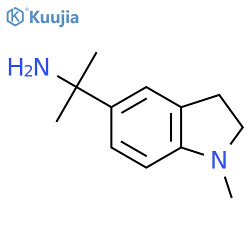 2-(1-methyl-2,3-dihydro-1H-indol-5-yl)propan-2-amine structure