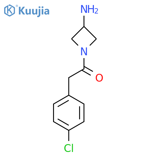 1-(3-Aminoazetidin-1-yl)-2-(4-chlorophenyl)ethan-1-one structure