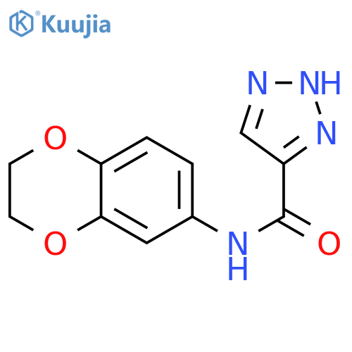 N-(2,3-dihydro-1,4-benzodioxin-6-yl)-2H-triazole-4-carboxamide structure