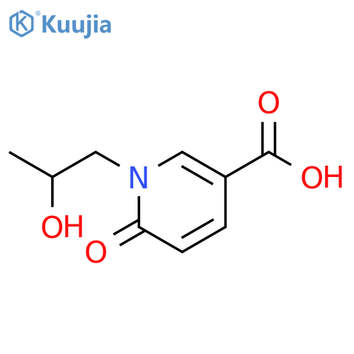 1-(2-hydroxypropyl)-6-oxo-1,6-dihydropyridine-3-carboxylic acid structure