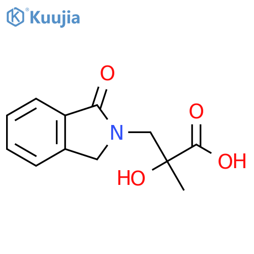 2-hydroxy-2-methyl-3-(1-oxo-2,3-dihydro-1H-isoindol-2-yl)propanoic acid structure