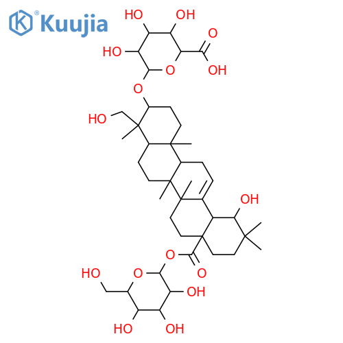 b-D-Glucopyranosiduronic acid, (3b,4b,19a)-28-(b-D-glucopyranosyloxy)-19,23-dihydroxy-28-oxoolean-12-en-3-yl(9CI) structure