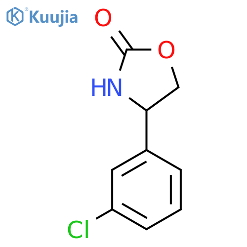 4-(3-chlorophenyl)-1,3-oxazolidin-2-one structure