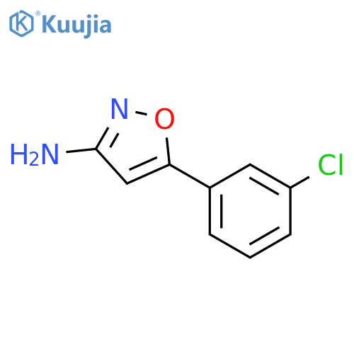 5-(3-chlorophenyl)-1,2-oxazol-3-amine structure