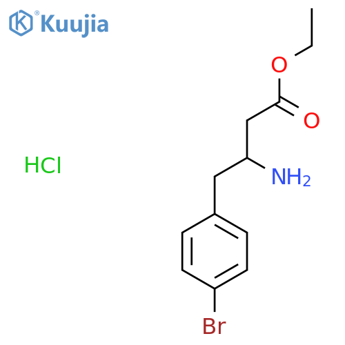 Ethyl 3-amino-4-(4-bromophenyl)butanoate hydrochloride structure
