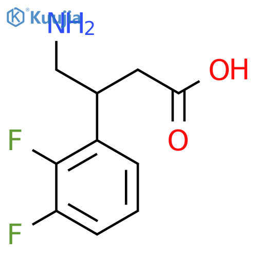 4-amino-3-(2,3-difluorophenyl)butanoic acid structure