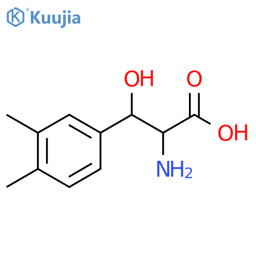 2-amino-3-(3,4-dimethylphenyl)-3-hydroxypropanoic acid structure