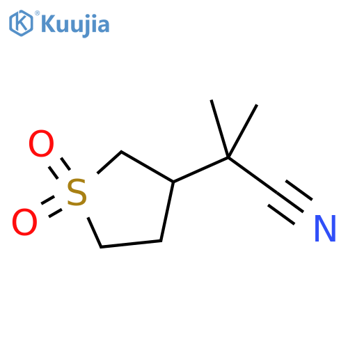 2-(1,1-dioxo-1lambda6-thiolan-3-yl)-2-methylpropanenitrile structure