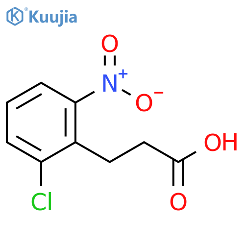 3-(2-chloro-6-nitrophenyl)propanoic acid structure