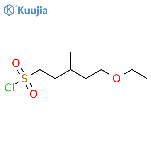 5-ethoxy-3-methylpentane-1-sulfonyl chloride structure