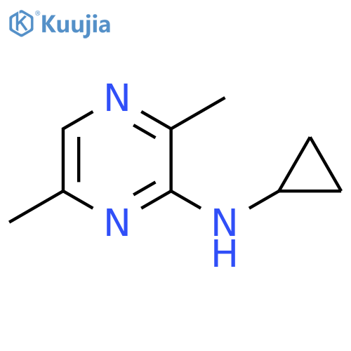 2-Pyrazinamine, N-cyclopropyl-3,6-dimethyl- structure