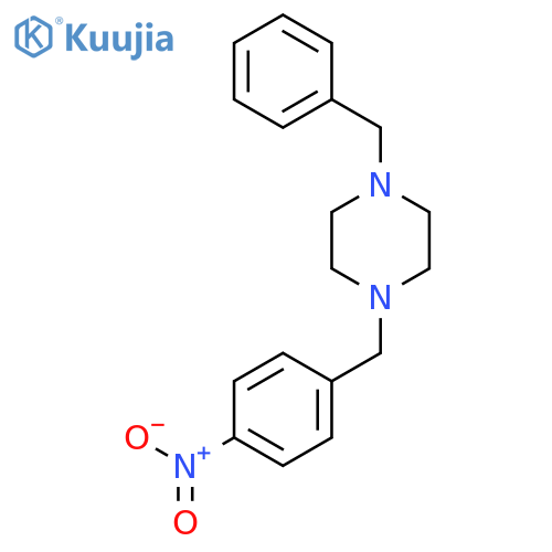 1-Benzyl-4-(4-nitrobenzyl)piperazine structure