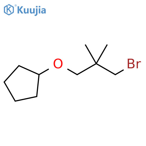 Cyclopentane, (3-bromo-2,2-dimethylpropoxy)- structure