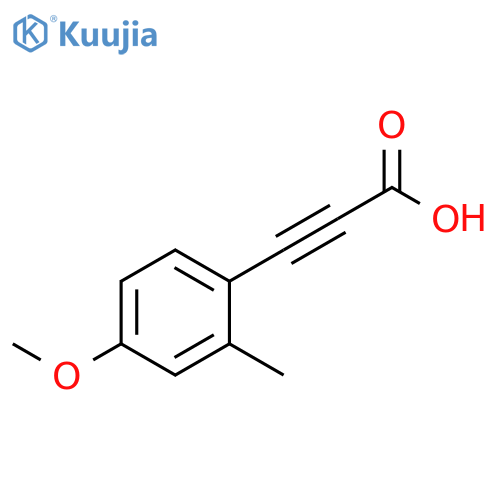 2-Propynoic acid, 3-(4-methoxy-2-methylphenyl)- structure