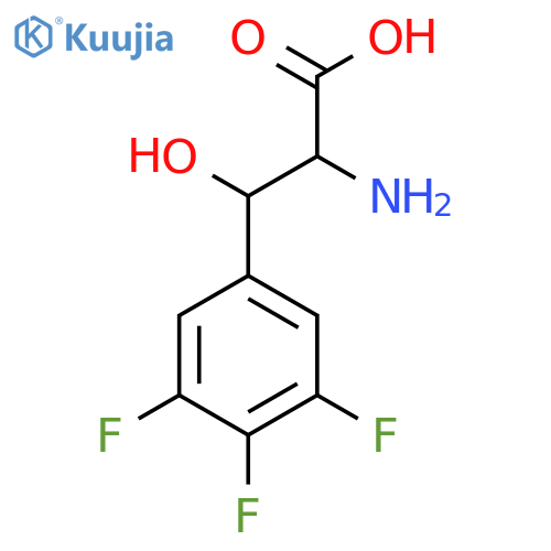 2-amino-3-hydroxy-3-(3,4,5-trifluorophenyl)propanoic acid structure