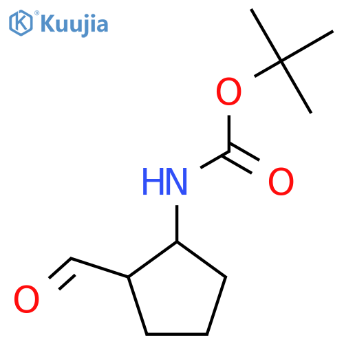tert-Butyl N-(2-formylcyclopentyl)carbamate structure