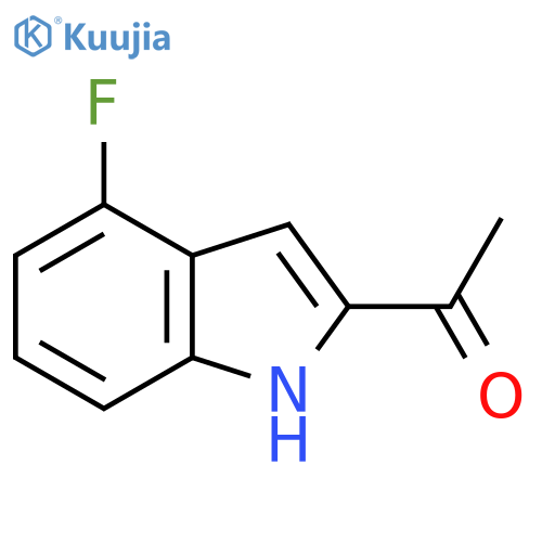1-(4-Fluoro-1H-indol-2-yl)ethanone structure