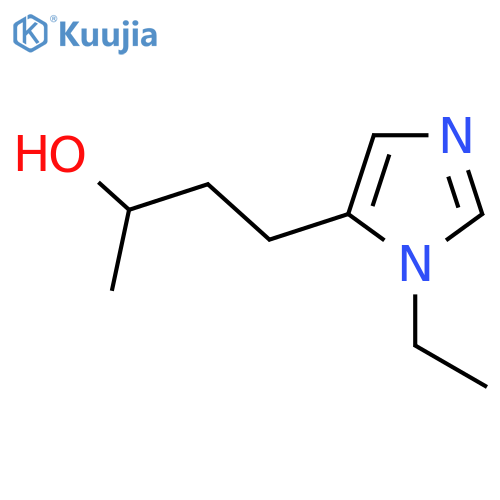 4-(1-ethyl-1H-imidazol-5-yl)butan-2-ol structure