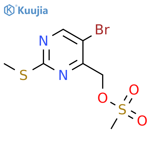 (5-bromo-2-methylsulfanylpyrimidin-4-yl)methyl methanesulfonate structure