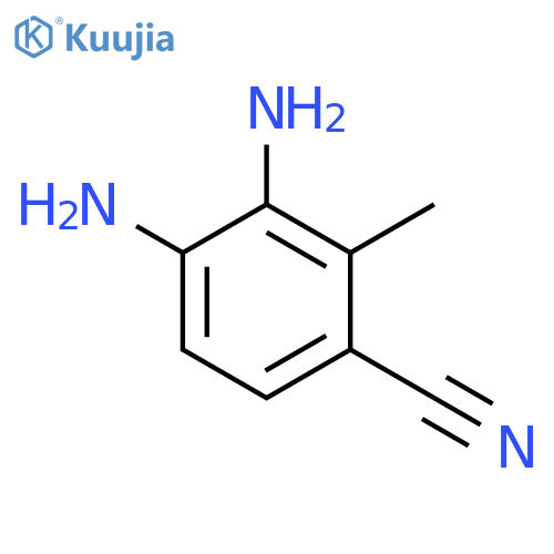 3,4-diamino-2-methylbenzonitrile structure