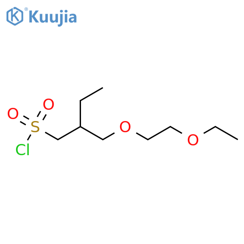 2-(2-ethoxyethoxy)methylbutane-1-sulfonyl chloride structure