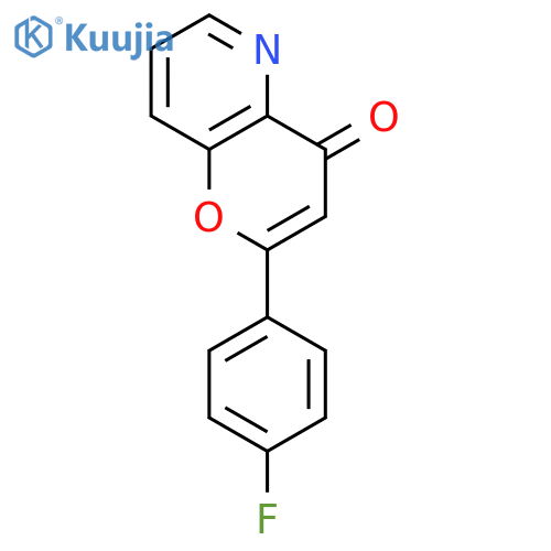 4H-Pyrano[3,2-b]pyridin-4-one,2-(4-fluorophenyl)- structure