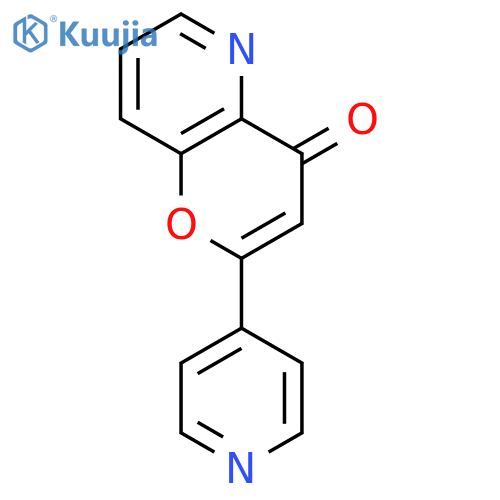 4H-Pyrano[3,2-b]pyridin-4-one,2-(4-pyridinyl)- structure
