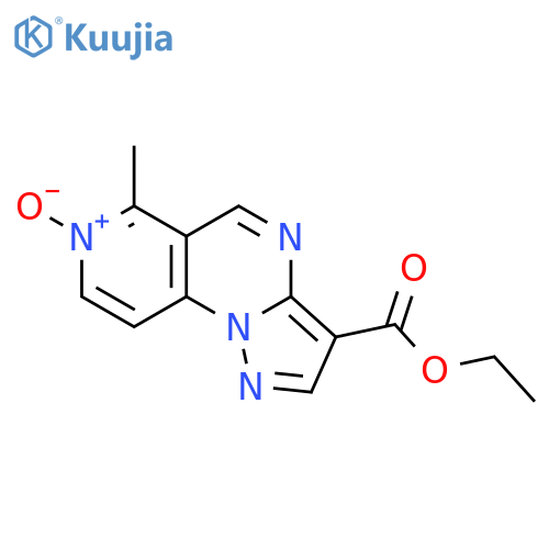 Pyrazolo[1,5-a]pyrido[3,4-e]pyrimidine-3-carboxylicacid, 6-methyl-, ethyl ester, 7-oxide structure