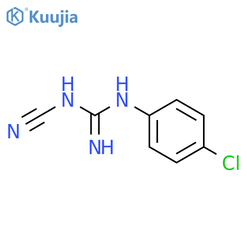 p-Chlorophenylcyanoguanidine structure