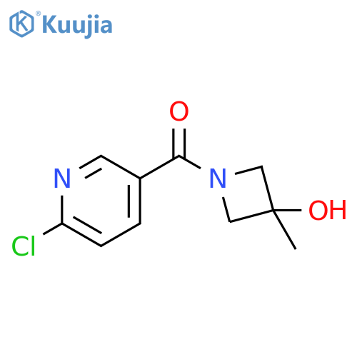 (6-Chloro-3-pyridinyl)(3-hydroxy-3-methyl-1-azetidinyl)methanone structure