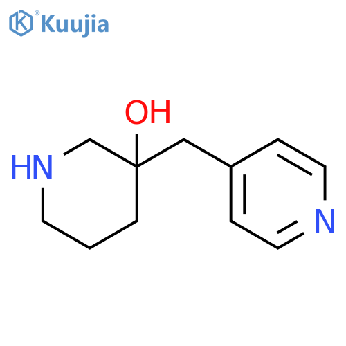 3-(pyridin-4-yl)methylpiperidin-3-ol structure