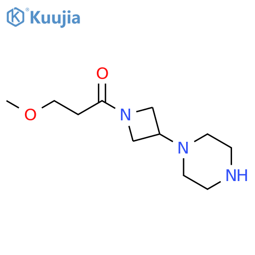 1-Propanone, 3-methoxy-1-[3-(1-piperazinyl)-1-azetidinyl]- structure