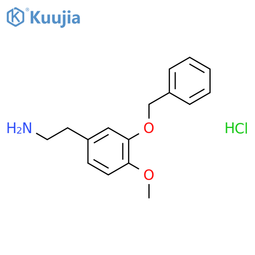 2-(3-Benzyloxy-4-methoxy-phenyl)-ethylamine Hydrochloride structure