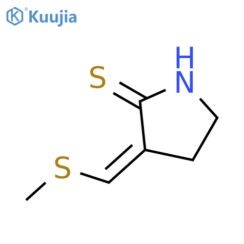 2-Pyrrolidinethione, 3-[(methylthio)methylene]-, (Z)- structure