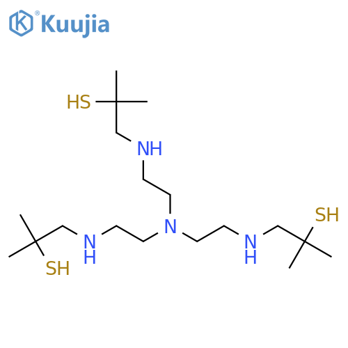 2-Propanethiol,1,1',1''-[nitrilotris(2,1-ethanediylimino)]tris[2-methyl- (9CI) structure
