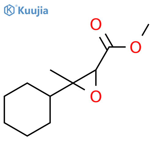 2-Oxiranecarboxylic acid, 3-cyclohexyl-3-methyl-, methyl ester structure