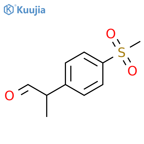 2-(4-methanesulfonylphenyl)propanal structure
