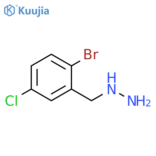 (2-bromo-5-chlorophenyl)methylhydrazine structure