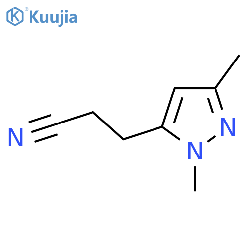 3-(1,3-Dimethyl-1h-pyrazol-5-yl)propanenitrile structure