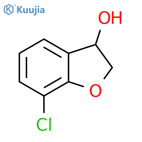 7-chloro-2,3-dihydro-1-benzofuran-3-ol structure