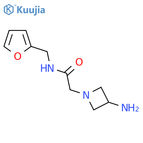 2-(3-Aminoazetidin-1-yl)-N-[(furan-2-yl)methyl]acetamide structure