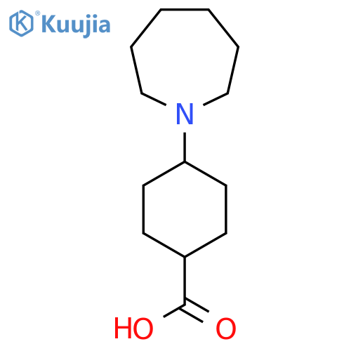 4-(Azepan-1-yl)cyclohexane-1-carboxylic acid structure