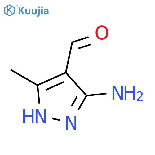 1H-Pyrazole-4-carboxaldehyde,3-amino-5-methyl- structure