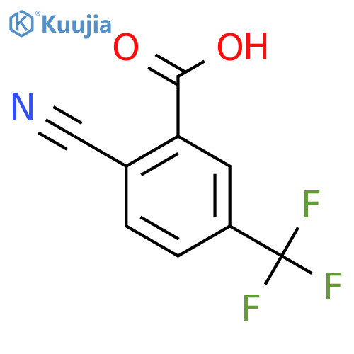 2-Cyano-5-(trifluoromethyl)benzoic acid structure