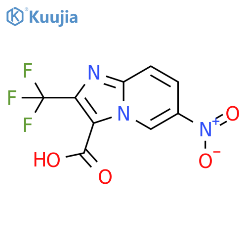 6-Nitro-2-(trifluoromethyl)imidazo[1,2-a]pyridine-3-carboxylic acid structure